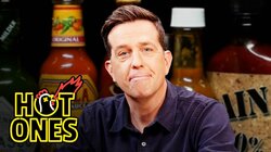 Ed Helms Needs a Mouth Medic While Eating Spicy Wings
