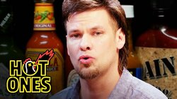 Theo Von Fights the Dark Arts While Eating Spicy Wings