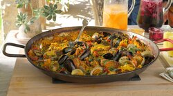 Paella on an Open Fire