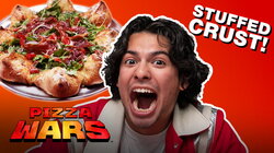 Xolo Maridueña Taste Tests the Ultimate Stuffed Crust Pizza