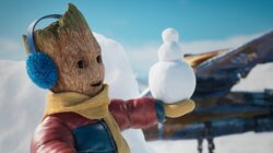 Groot's Snow Day