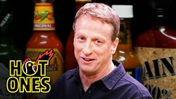 Tony Hawk Embraces the Pain While Eating Spicy Wings
