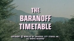 The Baranoff Timetable