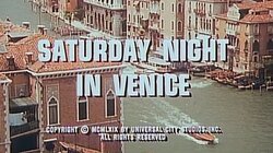 Saturday Night in Venice