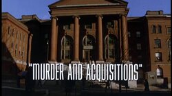 Murder and Acquisitions