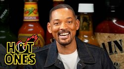 Will Smith Can't See While Eating Spicy Wings