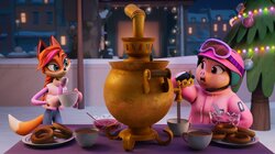 Новогодние дома