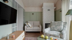 Потайная дверь, камин и кукушка. Кухня-гостиная