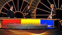 Max Greenfield, D'Arcy Carden and Timothy Simons