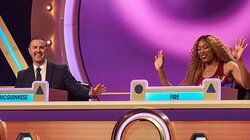 Roisin Conaty, Sandi Toksvig, Fire, Desiree Burch, Paddy McGuinness, Joe Pasquale