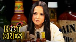 Becky G Conquers the Heat While Eating Spicy Wings