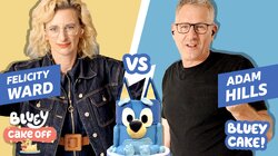 Bluey Cake with Adam vs Felicity