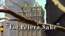 For Peter's Sake