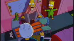 Raging Abe Simpson and His Grumbling Grandson in "The Curse of the Flying Hellfish"