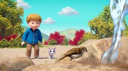 Chi Comes Across a Waterfall