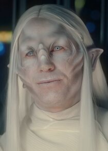 Tall White Alien Man