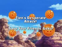 Tenshinhan's Do-or-Die Shin Kikoho! Save Your Brother-in-Arms, Son Goku