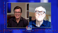 Stephen Colbert from home, with John Lithgow, Alison Roman