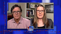 Stephen Colbert from home, with Mary Trump