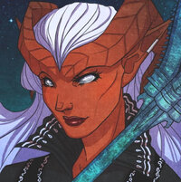 Zahra Hydris, Tiefling Warlock