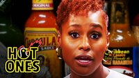 Issa Rae Raps While Eating Spicy Wings