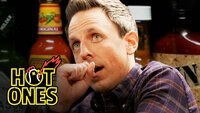 Seth Meyers Unravels While Eating Spicy Wings