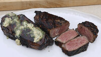 Steak and Bourbon on the Rocks
