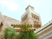 Doing as the Romans