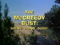 The McCreedy Bust: Going Going Gone!