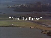 "Need to Know"