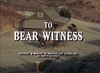 To Bear Witness