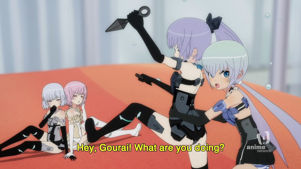 Frame Arms Girl S1 E10 – Hot Pot Day / Battle! Battle!! Battle!!!