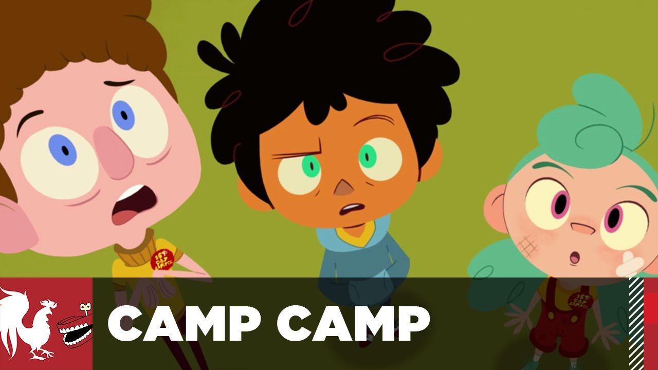 Camp camp episode. Кэмерон Кэмпбелл Camp Camp. Rooster Teeth Camp Camp персонажи.