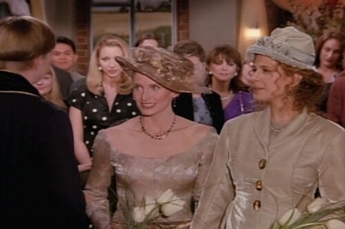 Louis Vuitton Bag Held By Jennifer Aniston (Rachel Green) In Friends Season  2 Episode 11 The One With The Lesbian Wedding (1996)