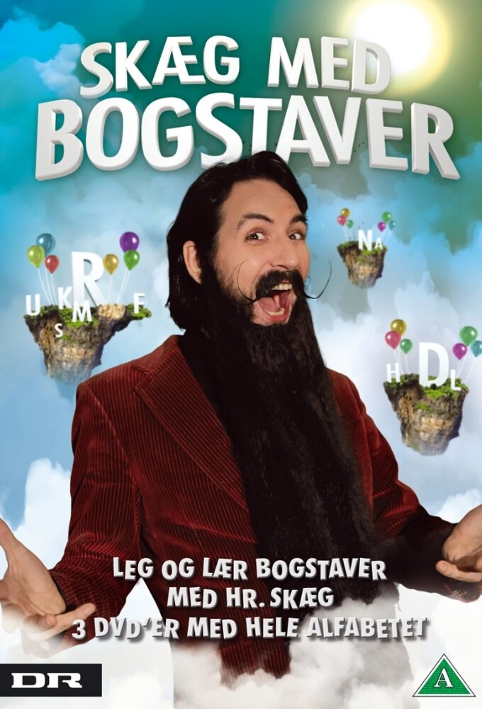 Skæg med bogstaver poster