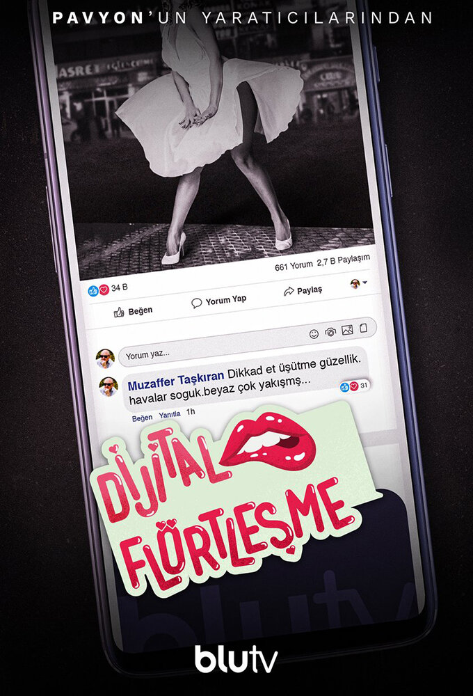 Dijital flörtlesme poster