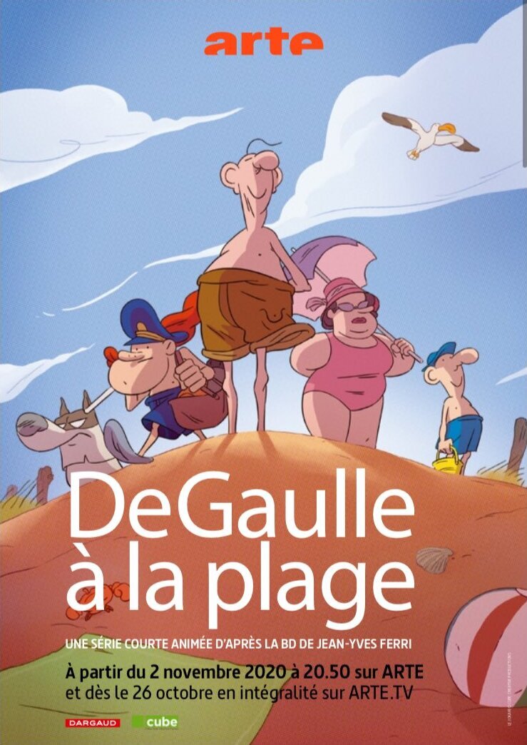 De Gaulle à la plage poster