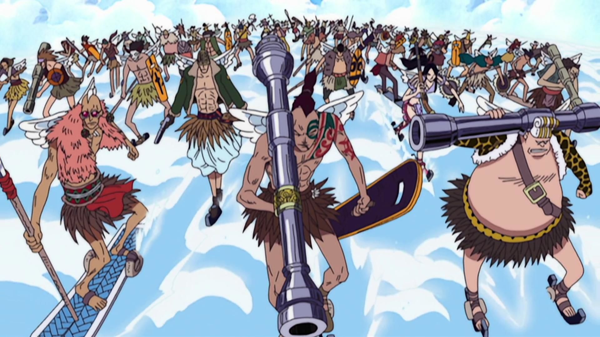 One Piece Special Edition (HD, Subtitled): Sky Island (136-206) Light the  Fire of Shandora! Wyper, the Warrior! - Watch on Crunchyroll