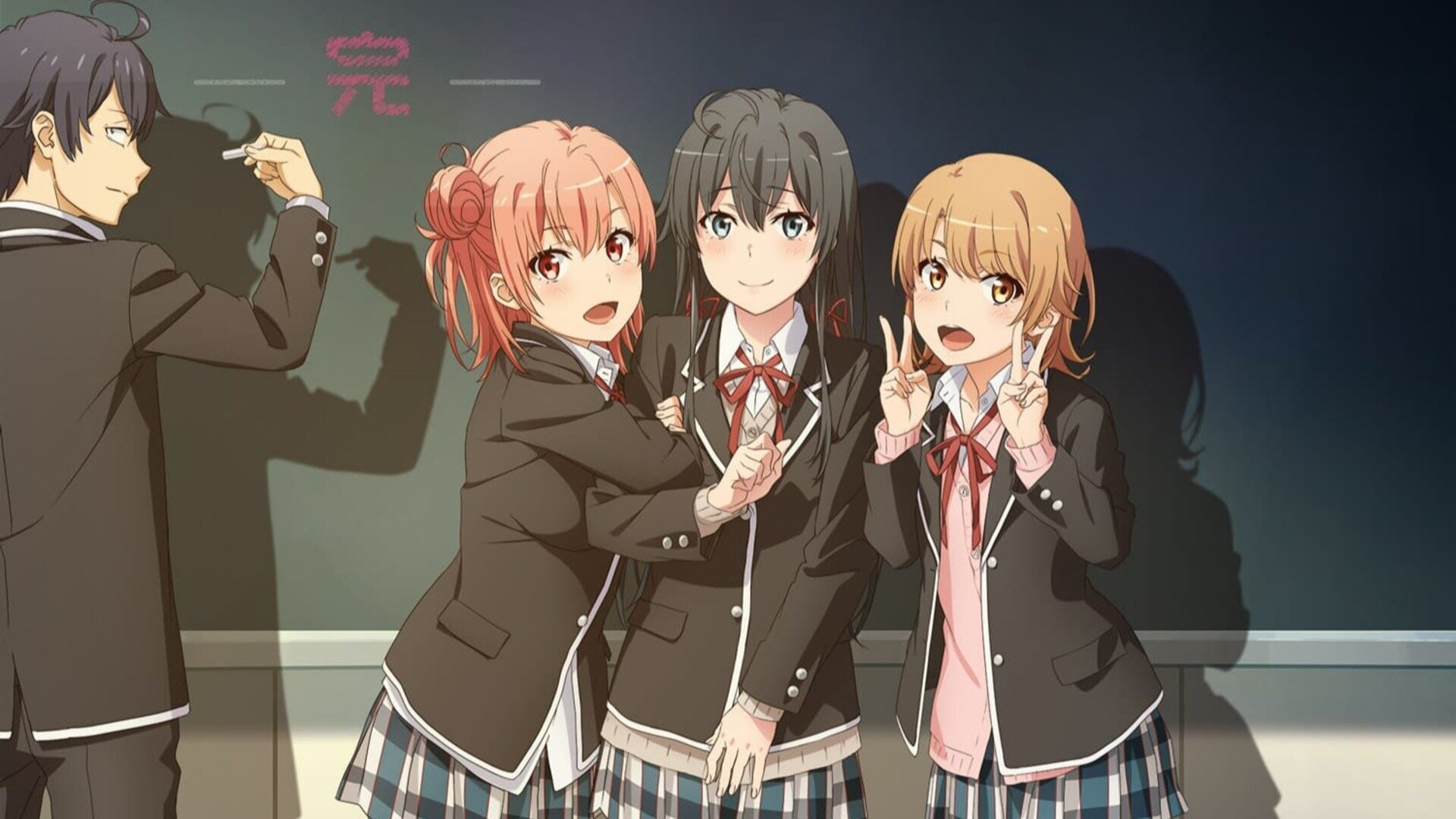 Розовая пора сплошной обман. Аниме Yahari ore no Seishun. Oregairu аниме. Yahari ore no Seishun Love comedy WA Machigatteiru аниме. Аниме моя Школьная романтическая жизнь не удалась.