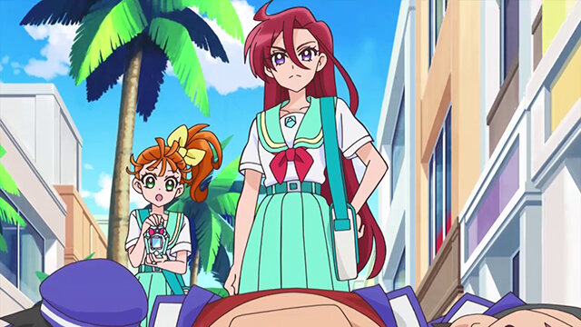 Tropical-Rouge! Pretty Cure S1 E05 – Here Comes My Senpai! Burn It Up! Cure Flamingo!