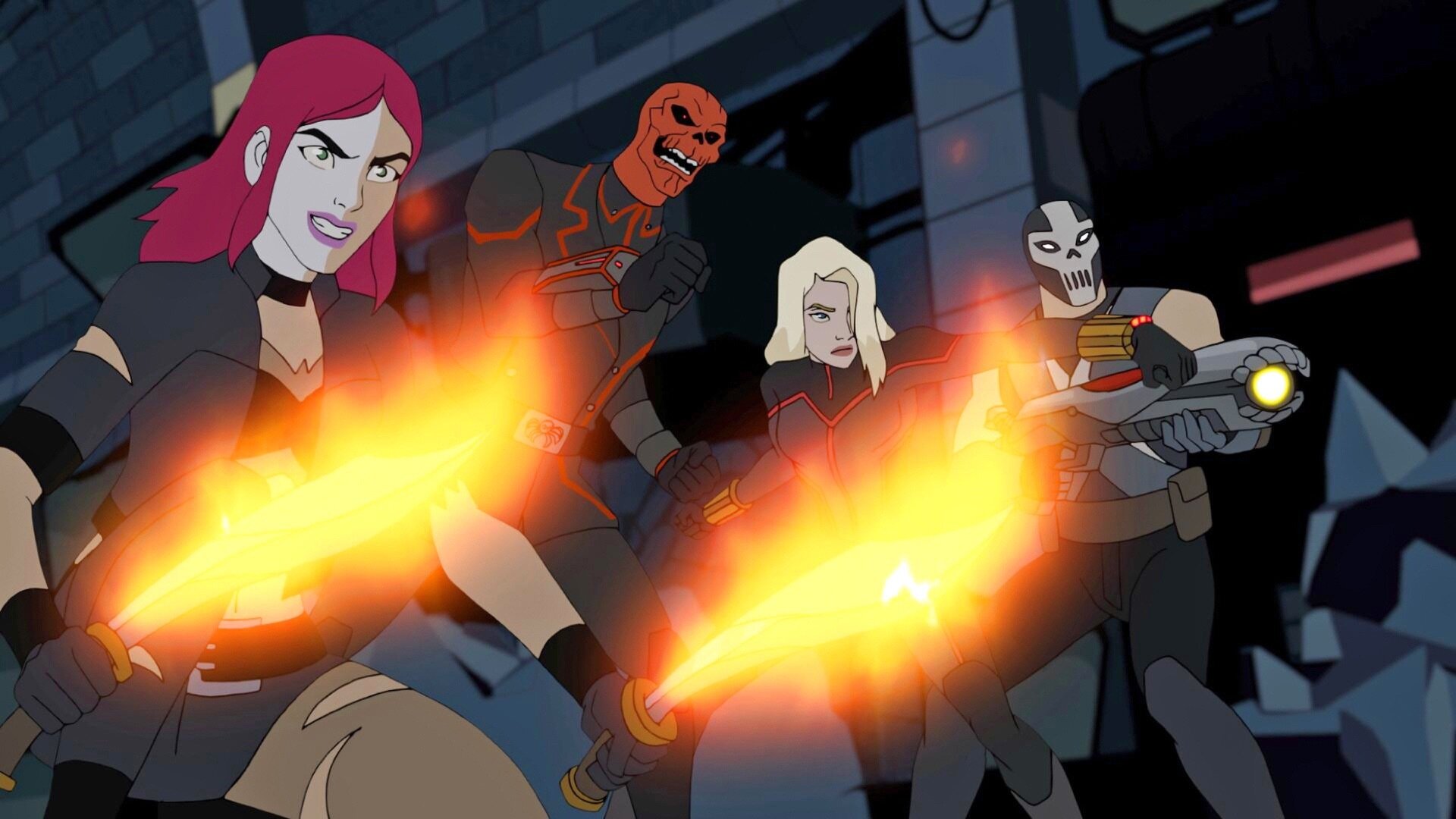Avengers assemble. Crimson Widow Avengers assemble.