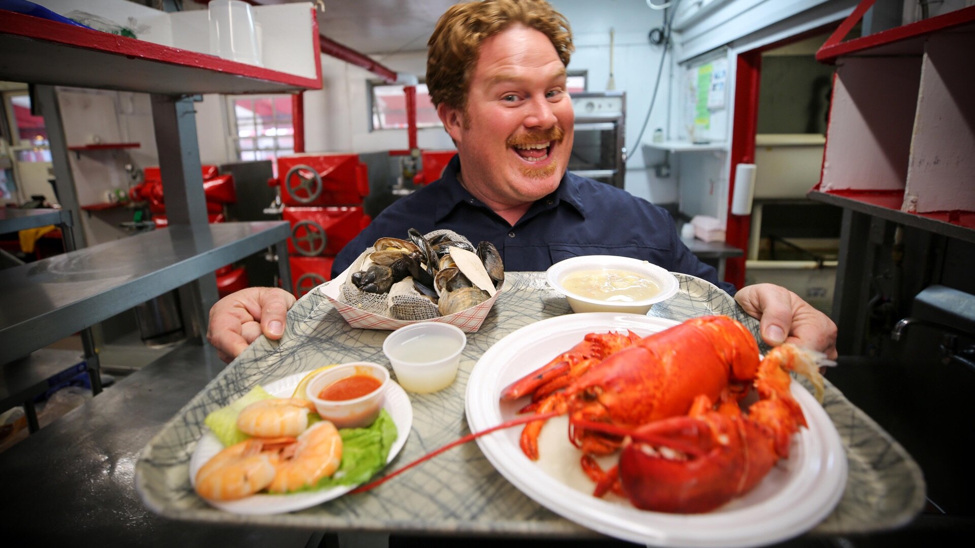 Man v. Food S5 E04 – Mystic, Connecticut