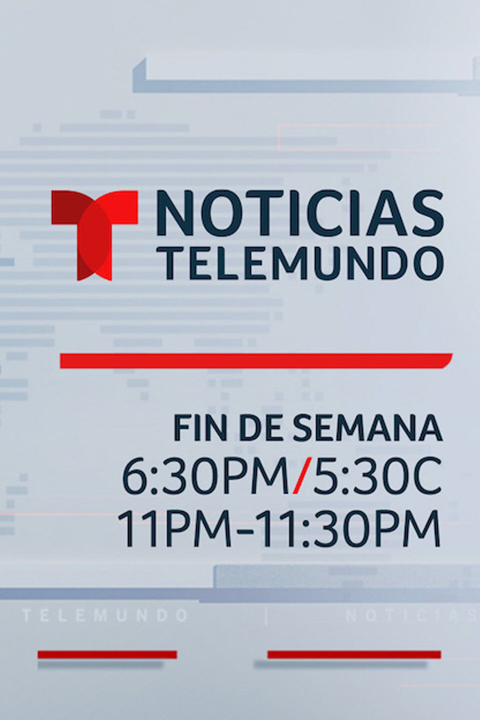 Noticiero Telemundo: Fin de semana poster