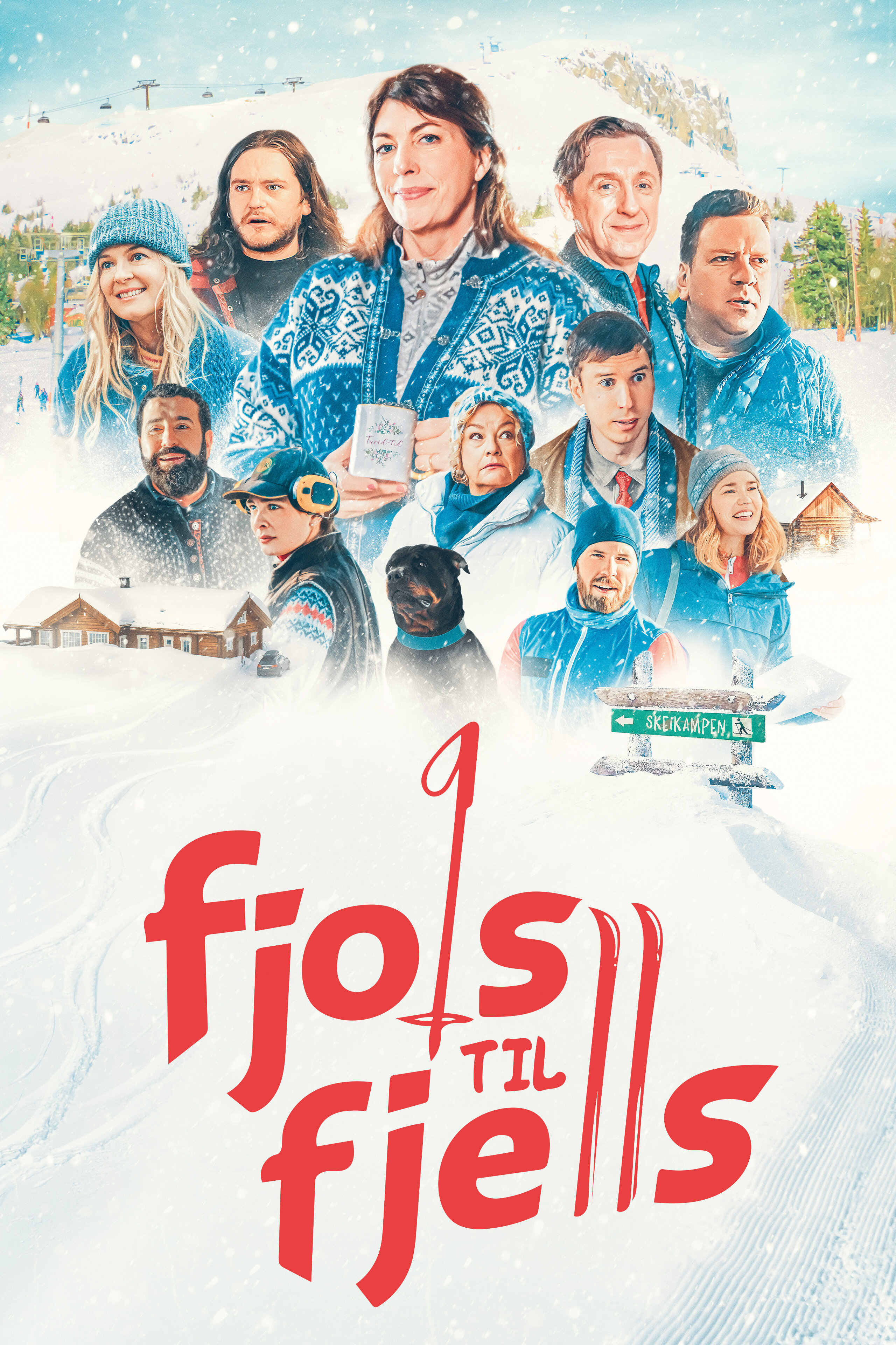 Fjols til fjells – official series poster, discovery+