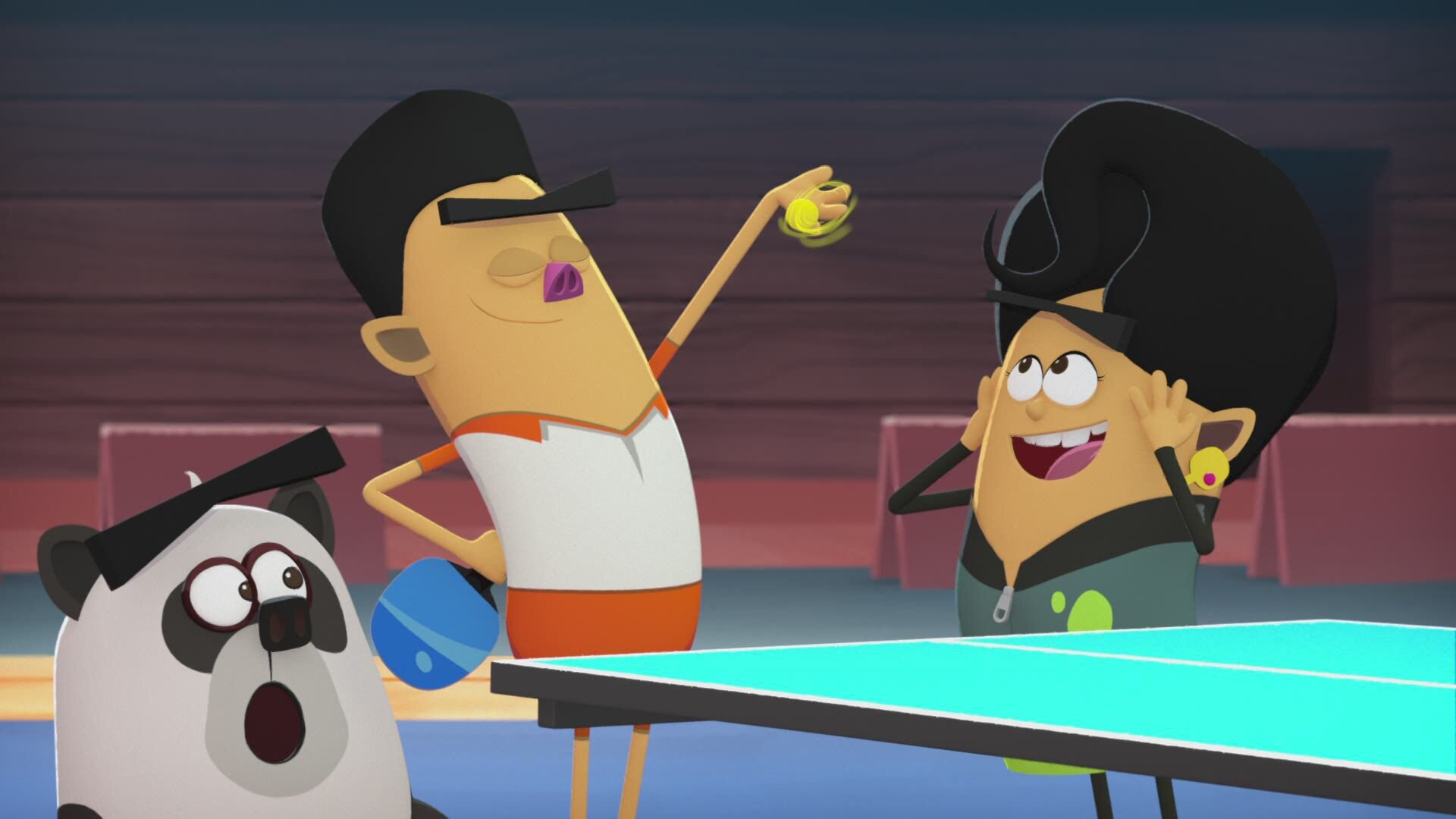 Ping-pong panda