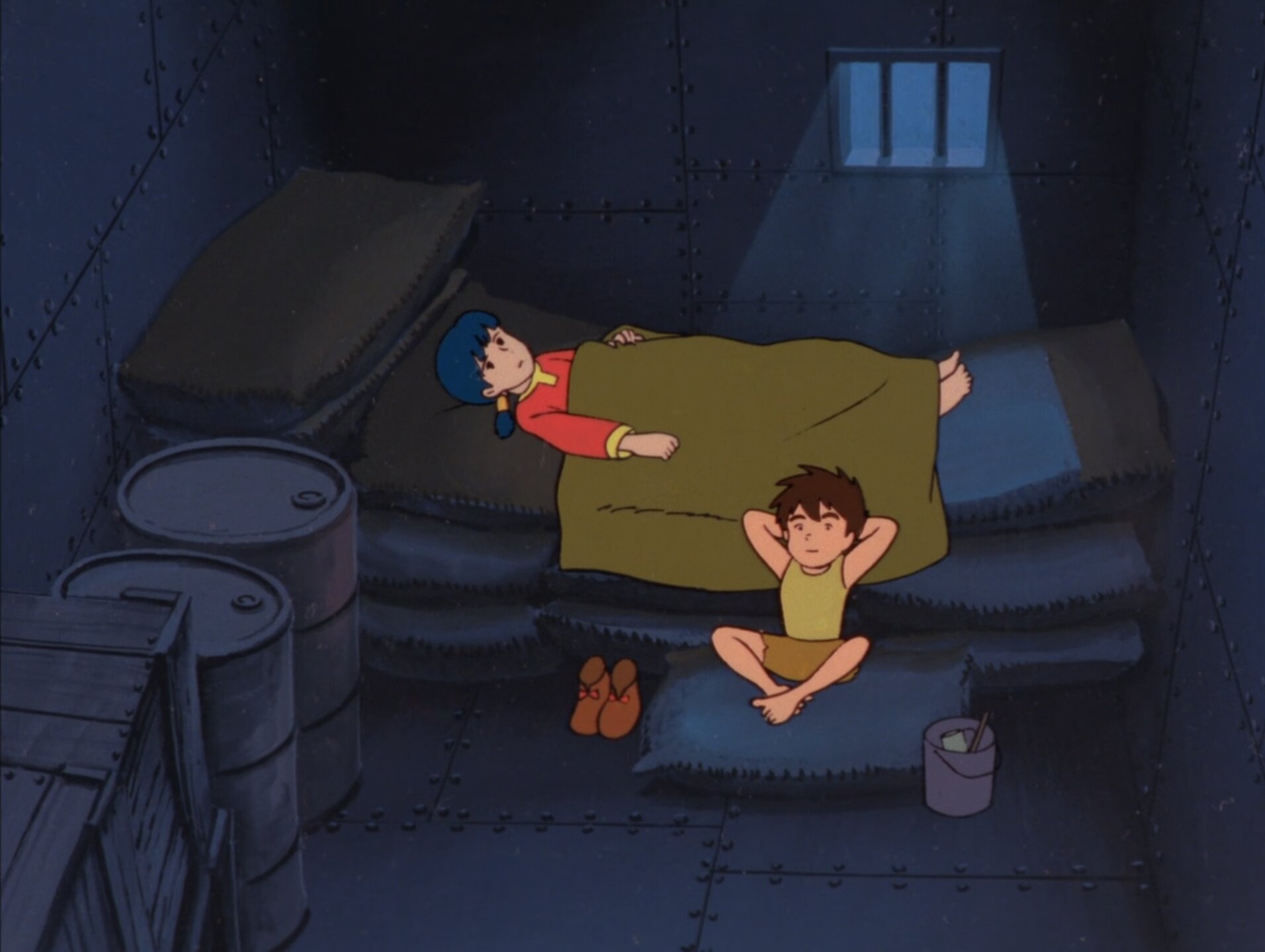 Mirai Shounen Konan S1 E09 – The Salvage Ship