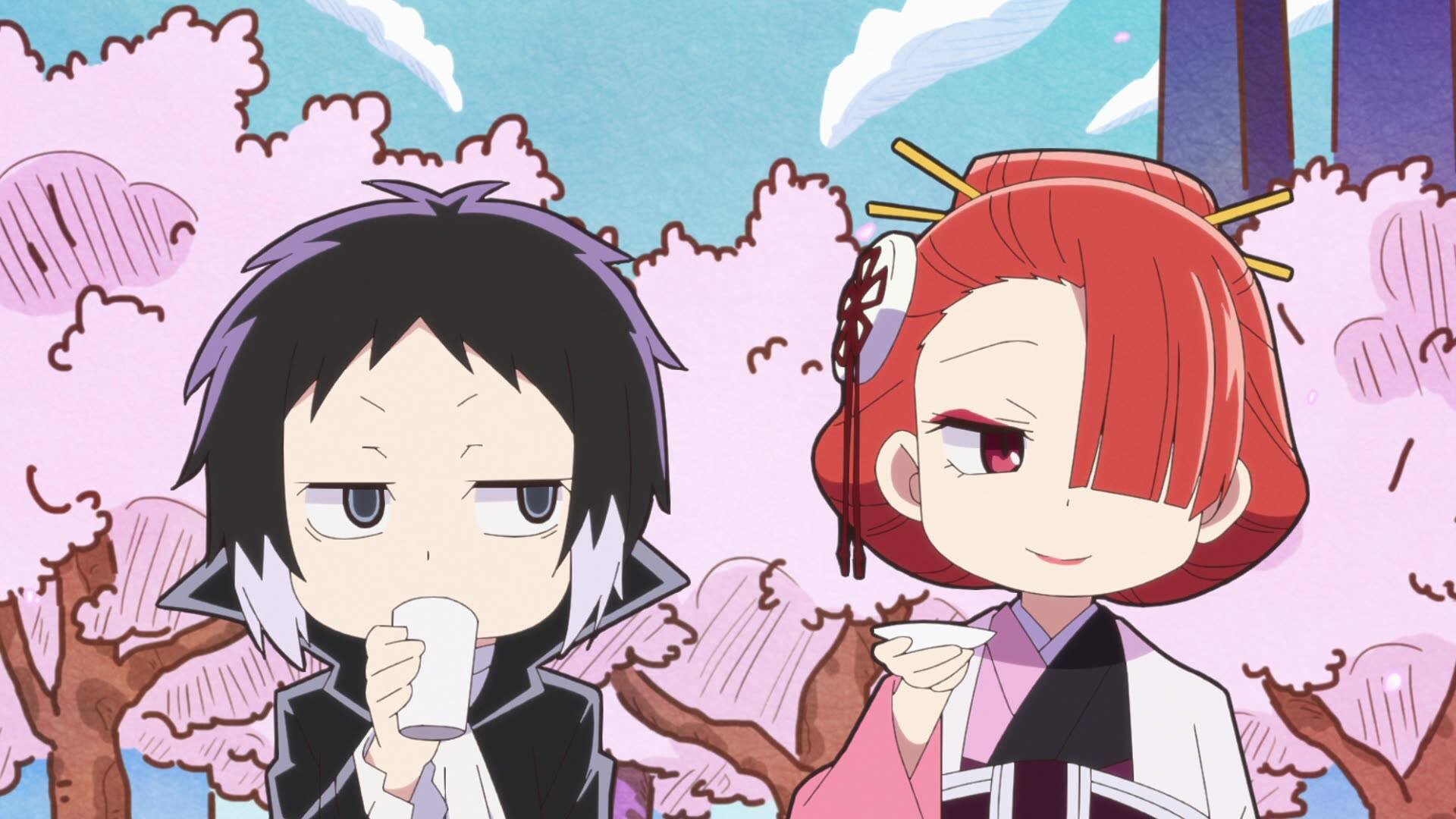 Bungou Stray Dogs Wan! S1 E02 – Let's Go Flower Gazing! / To The Baths!