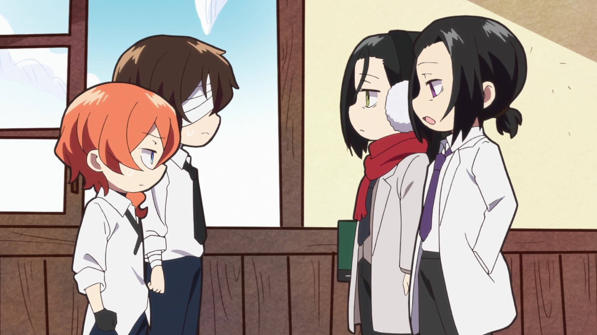 Bungou Stray Dogs Wan! S1 E05 – Dazai and Chuuya, Pretentious Fourteen-Year-Olds / A Day in Yokohama / The Boy and the Puppy