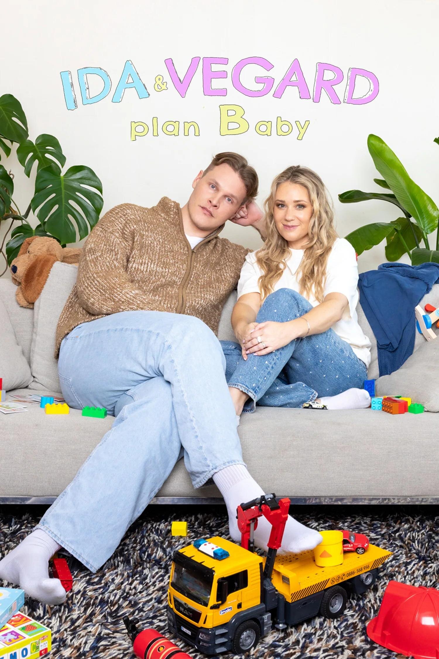Ida & Vegard: plan Baby – official series poster, VGTV