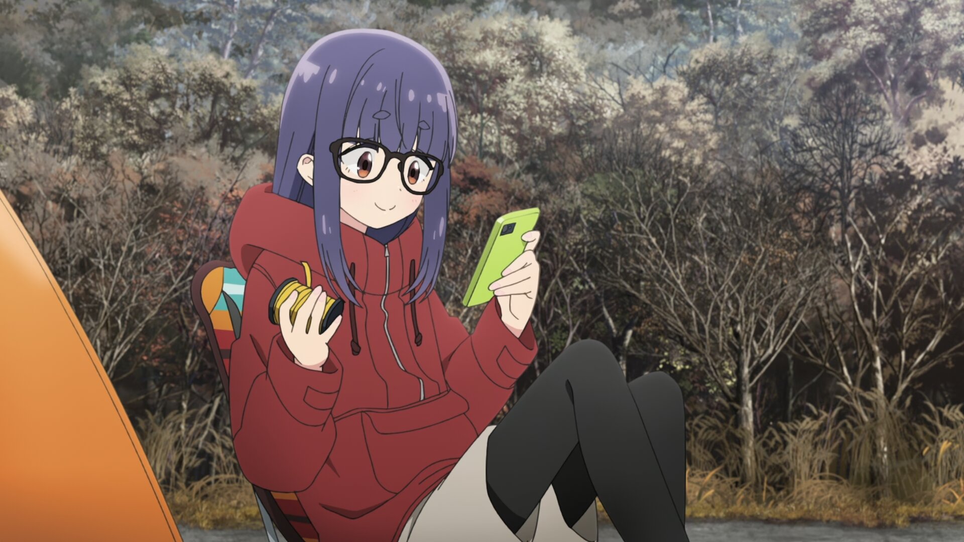 Yuru Camp△ S3 E10 – Chikuwa, Trains, Chiaki's Solo Camping